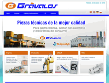 Tablet Screenshot of gravalos-sa.com